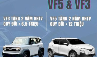 Ưu Đãi Độc Quyền VinFast VF5 và VF3 – Tặng 2 Năm Bảo Hiểm Thân Vỏ Khi Mua Xe Tại VinFast Nguyễn Văn Linh (Long Biên)