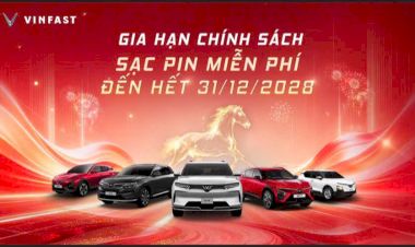 VinFast Gia Hạn Miễn Phí Sạc Ô Tô Điện Đến 31/12/2028 – Ưu Đãi Vượt Trội Cho Người Dùng Xe Điện Việt Nam