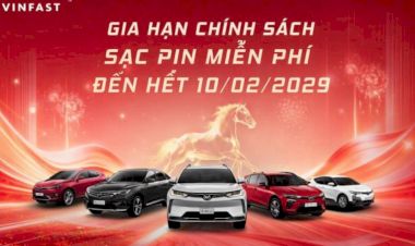 VinFast Gia Hạn Miễn Phí Sạc Ô Tô Điện Đến 10/02/2029 – Ưu Đãi Vượt Trội Cho Người Dùng Xe Điện Việt Nam
