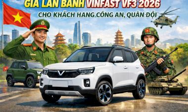 GIÁ LĂN BÁNH VINFAST VF3 2026 CHO KHÁCH HÀNG CÔNG AN, QUÂN ĐỘI – CẬP NHẬT MỚI NHẤT