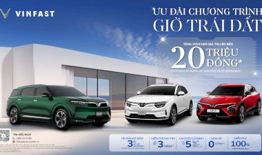 Chương Trình Hưởng Ứng Giờ Trái Đất - VinFast Tặng Voucher Lên Đến 20 Triệu