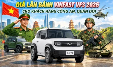 GIÁ LĂN BÁNH VINFAST VF3 2026 CHO KHÁCH HÀNG CÔNG AN, QUÂN ĐỘI – CẬP NHẬT MỚI NHẤT